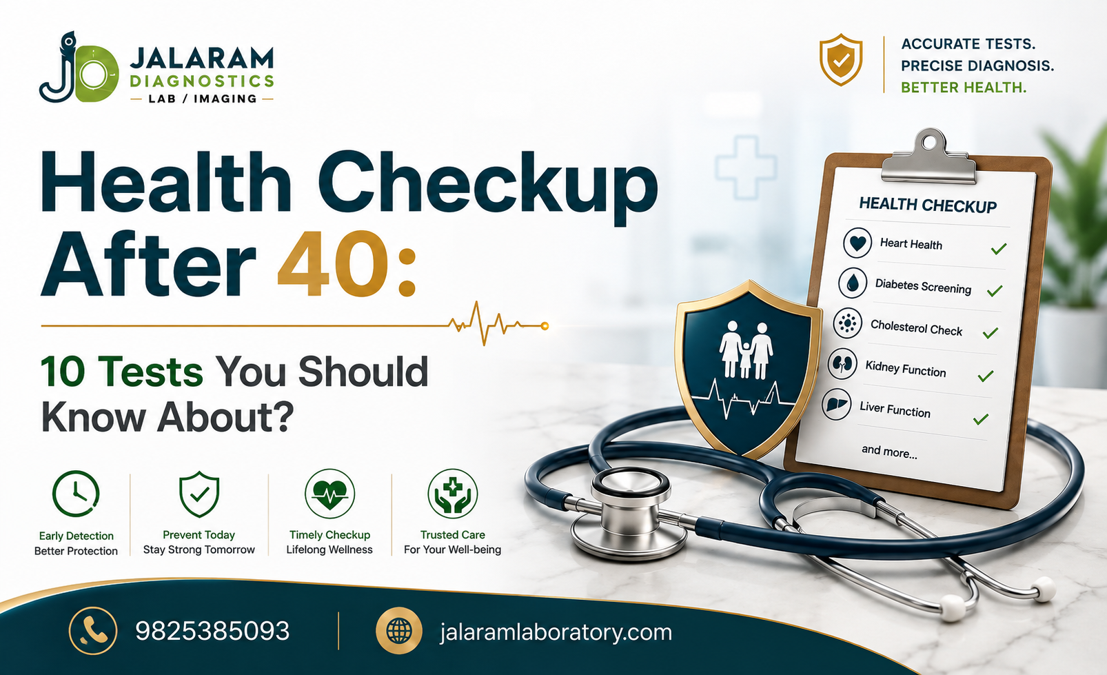 Health Checkup After 40: 10 Tests You Should Know About